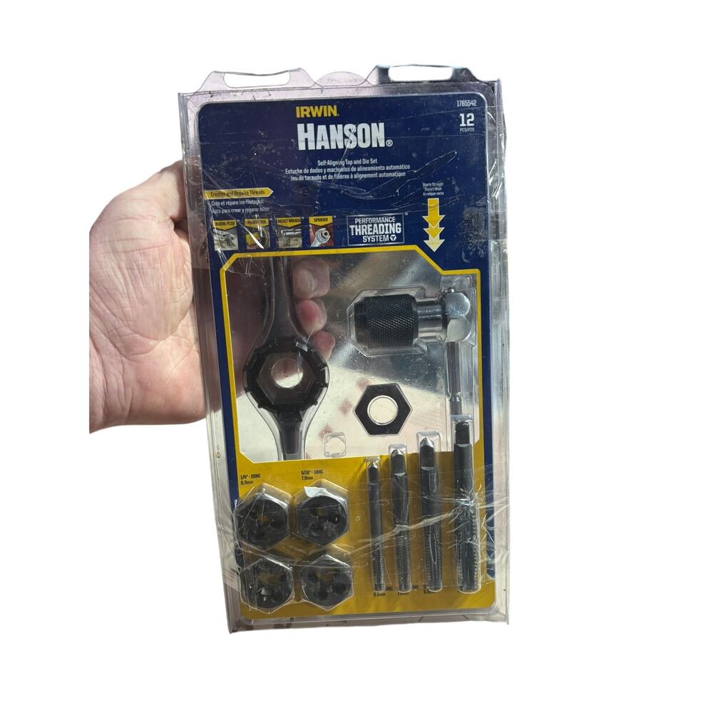 IRWIN Hanson 1765542 1/4-20 - 1/2-13 Pts SAE Set for Tap Die Extraction, 12-pc